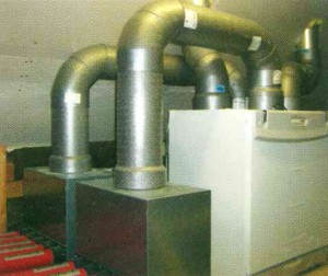 Mechanical Ventilation with Heat Recovery system as supplied and installed by Tirconaill Dampproofing - Air Quality Experts, Donegal, Ireland